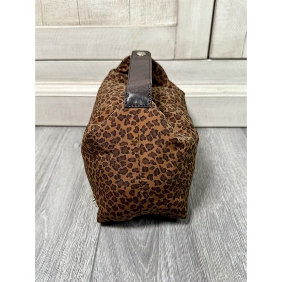 BOTTEGA VENETA Leopard Print Small Handbag Pouch Pre-loved - Picture 3 of 15